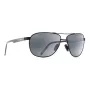 MAUI JIM Vīriešu 728-2M Polarizētas Saulesbrilles - Matēts Melns Rāmis, Neitrāli Pelēka Lēca