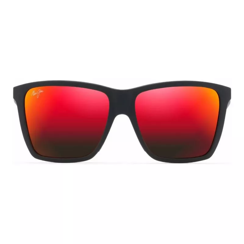 Maui Jim Red Sands Saulesbrilles RM864-02A Unisex 64mm Matēts Melns Rāmis Neitrāli Pelēkas Lēcas