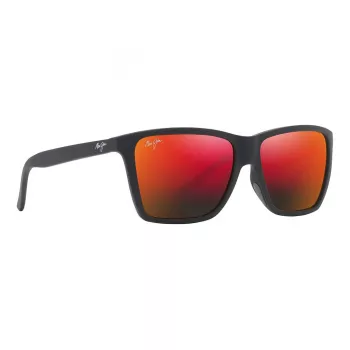Maui Jim Red Sands Saulesbrilles RM864-02A Unisex 64mm Matēts Melns Rāmis Neitrāli Pelēkas Lēcas