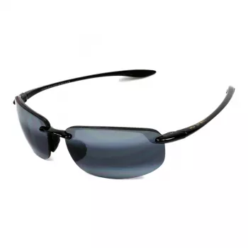 MAUI JIM Unisex saulesbrilles 407-02 Mauna Kea Gloss Black Neutral Grey Polarized 64mm