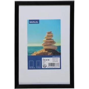 MAUL 1934490 Vienvietīgs foto rāmis - MDF paneļi - Plastmasa - Polikarbonāts (PC) - Melns - Galda novietošanai - 10 x 15 cm - Taisnstūrveida