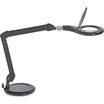 MAUL LED palielināšanas lampa Makro ar statīva pamatni Melna