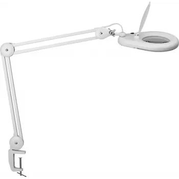 MAUL LED palielināmais lukturis Viso ar skavas pamatni, 10W, 900lm, 6500K, 5 dioptrijas, melns