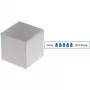 MAUL Neodīma kuba magnēts, 20 x 20 x 20 mm, niķelēts, turēšanas spēks 25 kg, 1 gabals 6169496