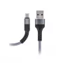 MAXLIFE Type-C kabelis ātrai uzlādei 2A Pelēks 1m USB-A uz USB-C datu sinhronizācijai