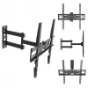 MCN Maclean MC-191 pilnas kustības TV sienas stiprinājums 32-55 inch ekrāniem, VESA 400x400, 30 kg, melns