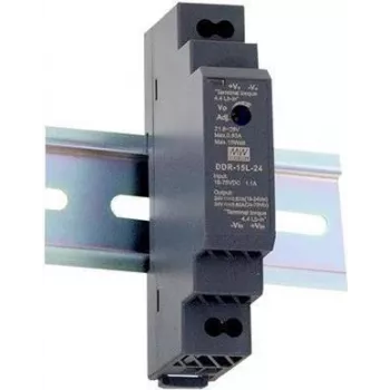 MEAN WELL DDR-15L-12 DIN sliedes līdzstrāvas-līdzstrāvas pārveidotājs 15W 12V 1.25A