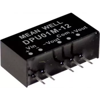 MEAN WELL DPU01L-12 1W DC-DC pārveidotāja modulis 12V ieeja 12V izeja SIP