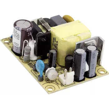 MEAN WELL EPS-15-12 15W 12V 1.25A vienas izejas atvērta rāmja AC-DC barošanas bloks