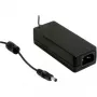 MEAN WELL GSM40A24-P1J medicīniskās klases 40W 24V DC barošanas adapteris ar 2,1x5,5 mm spraudni