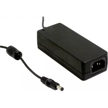 MEAN WELL GSM60A05-P1J 40W medicīniskais AC/DC barošanas adapteris ar 5V DC izeju un 2,1 mm DC spraudni