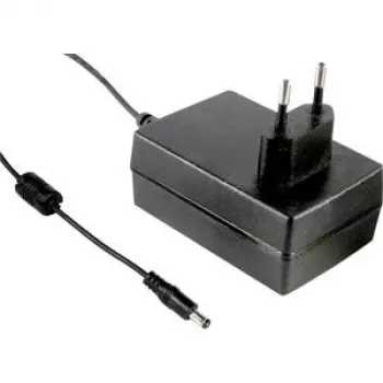MEAN WELL GST25E09-P1J 25W 9V 2.77A AC/DC barošanas bloks, melns
