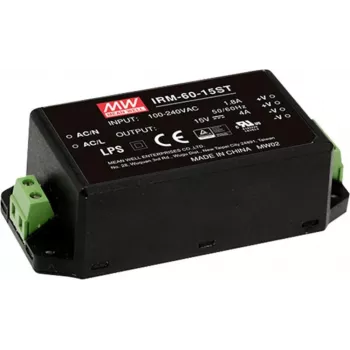 Mean Well IRM-60-12ST 60W AC/DC PCB montāžas barošanas bloks 12V 5A