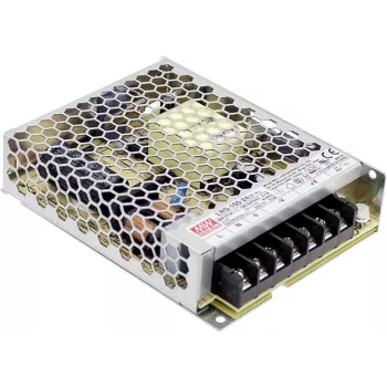 MEAN WELL LRS-100-24 108W vienas izejas industriālais barošanas bloks 24V DC 4.5A metāla korpuss
