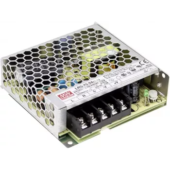MEAN WELL LRS-75-12 - 72W 12V 6A slēgts komutācijas barošanas bloks