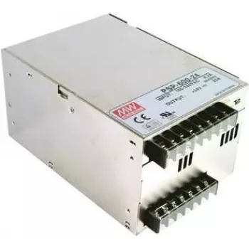 MEAN WELL PSP-600-24 600W 24V 25A slēgts barošanas bloks ar PFC