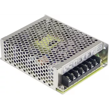 MEAN WELL RD-50A 54W divu izeju AC/DC barošanas bloks 5V/6A + 12V/2A, 88-264VAC ieeja, korpusa montāža, pārslodzes/pārsprieguma/īssavienojuma aizsardzība