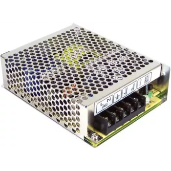MEAN WELL RD-65A 65W divu izeju AC/DC barošanas bloks - 5V/8A + 12V/2.5A, 88-264VAC ieeja, pasīvā dzesēšana, sudraba
