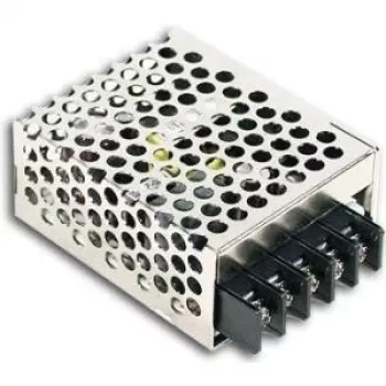 MEAN WELL RS-15-48 15W 48V DC slēgts barošanas bloks ar aizsardzību pret pārslodzi, pārspriegumu, īssavienojumu, metāla korpuss, 85-264V AC ieeja