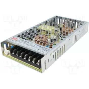 MEAN WELL RSP-150-24 150W 24V 6.25A slēgts barošanas bloks ar aktīvo PFC un 1U zemu profilu
