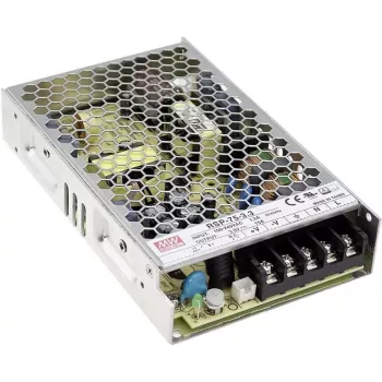 MEAN WELL RSP-75-15 75W 15V 5A 1U iekļauts barošanas bloks ar aktīvo PFC