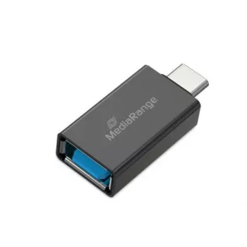 MEDIARANGE MRCS216 USB-A uz USB-C adapteris, melns, 5 Gbps