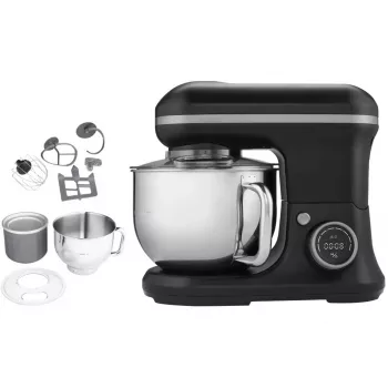 MEDION LIFE MD18420g digitālais virtuves kombains, 1200 W, 5 l trauks, antracīta krāsā