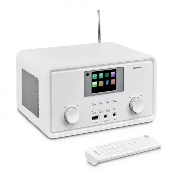 MEDION MD 88069 Interneta radio ar DAB+, FM, Bluetooth un Wi-Fi, balts
