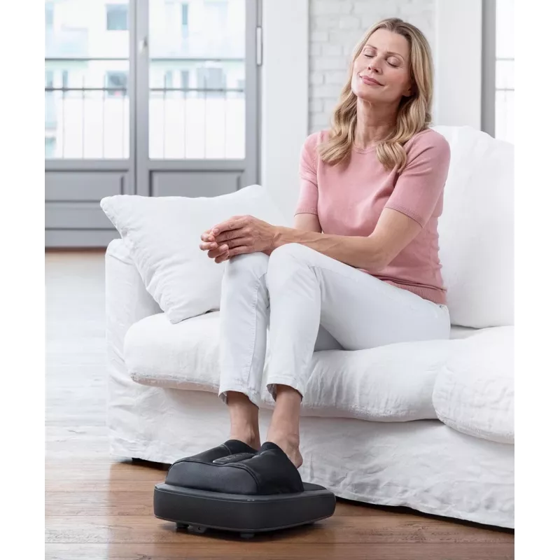 Medisana FM 900 Shiatsu pēdu masieris ar siltumu, melns/pelēks