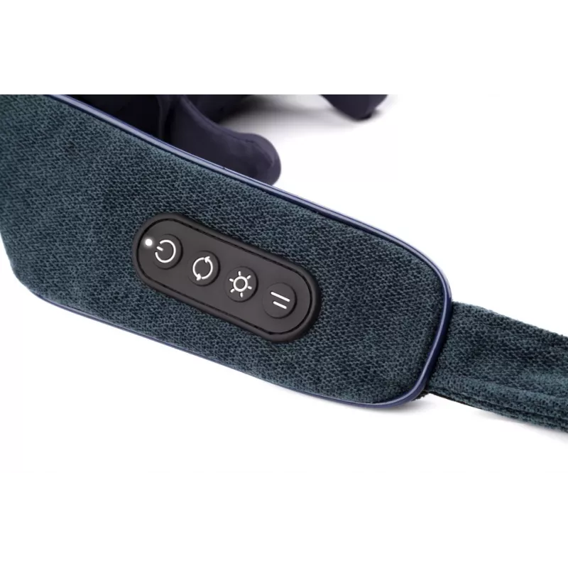 Medivon Hyperion Collar Shiatsu kakla un plecu masieris ar siltumu, 8 masāžas galviņas, 3 intensitātes līmeņi, melns/pelēks