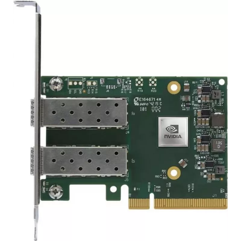 Mellanox NVIDIA ConnectX-6 Lx EN tīkla adapteris - Crypto Disabled ar Secure Boot - PCIe 4.0 x8 - 2x SFP28 25GbE
