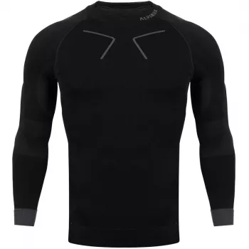 Vīriešu termoaktīvs sporta krekliņš Alpinus Tactical Base Layer melns-pelēks GT43219