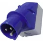 MENNEKES CEE-CARA sienas kontaktspraudnis 16 A 3-poliem 230 V 6h IP44 zils