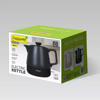 MEO elektriskā tējkanna 1L MR-071-BLACK MAESTRO