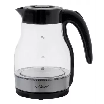 MEO Stikla elektriskā tējkanna 2200W 1.7L Melna MR-061-BLACK MAESTRO
