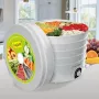 MEO Maestro MR-766 White 520 W rokas mikseris ar Turbo, 5 ātrumiem, nerūsējošā tērauda putotājiem un mīklas āķiem