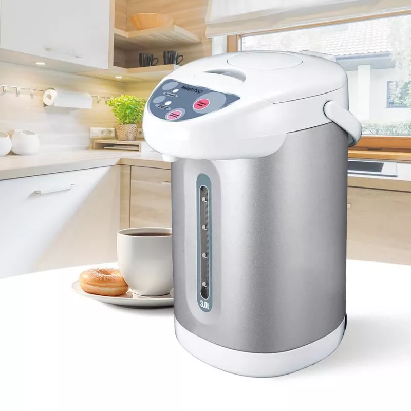 MEO MR-082 MAESTRO 3.3L 750W nerūsējošā tērauda ūdens vārāmais un sildītājs ar krānu