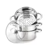 MEO MR-2900-24 MAESTRO Katls 24 cm 5.0 L Nerūsējošais tērauds ar stikla vāku, piemērots indukcijai
