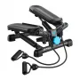 MERACH MR-2354B2 Mini Stepper ar Pretestības Lentēm, Hidrauliskajiem Cilindriem, LCD Displeju, Melns