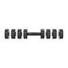 MERACH MR-2444 Regulējamās hanteles (2 komplektā) - 2,5-24 kg, 15 iestatījumi, rotācijas ciparnīca, melna/sarkana