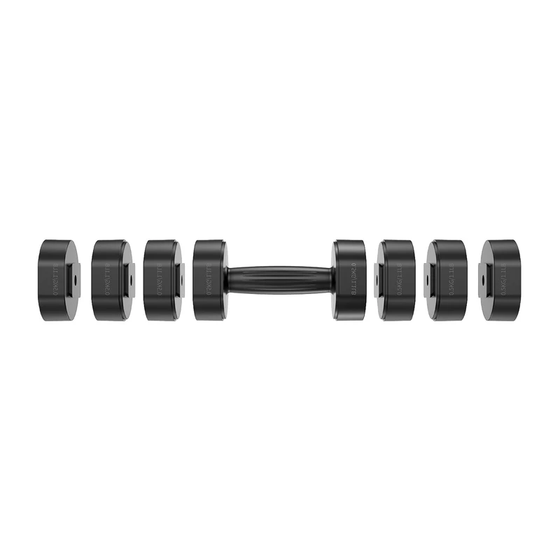 MERACH MR-2444 Regulējamās hanteles (2 komplektā) - 2,5-24 kg, 15 iestatījumi, rotācijas ciparnīca, melna/sarkana