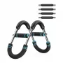 MERACH MR-2500B1 Smart Chest Trainer ar hidraulisko pretestību, Bluetooth 5.0, lietotnes savienojamību, melns/pelēks
