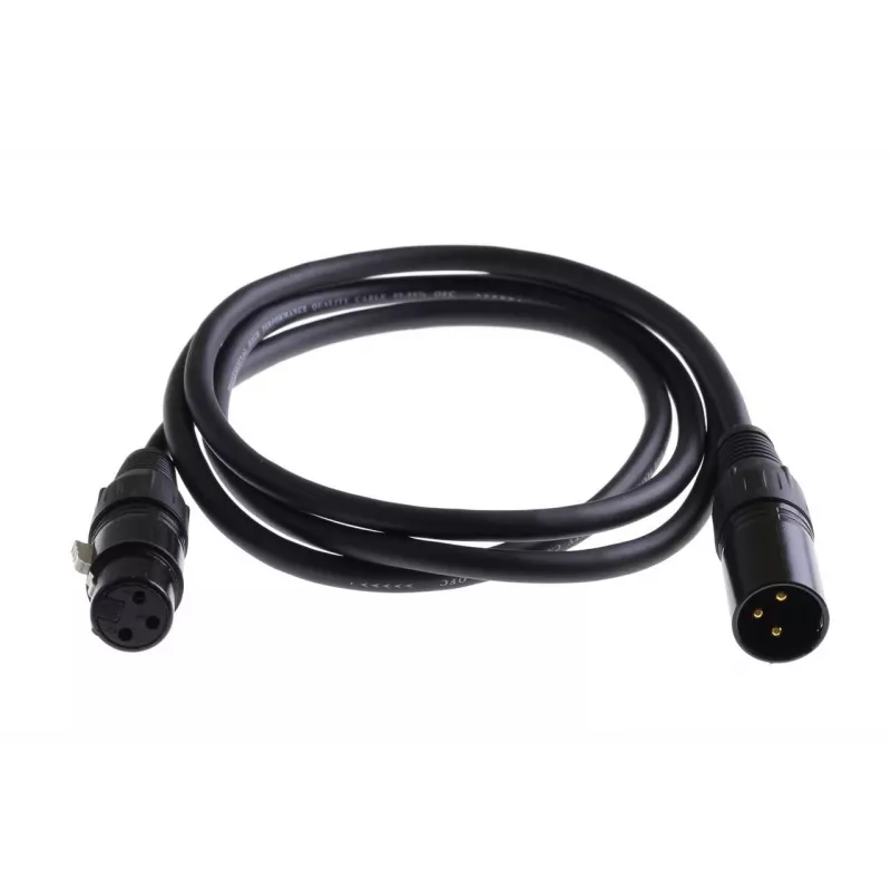 MERCODAN PRO XLR kabelis 0,75 m AWG24 melns