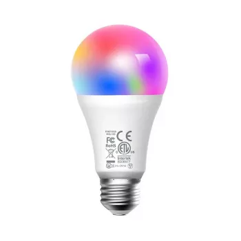 Meross MSL120 WiFi viedā LED spuldze (HomeKit) - Pilna krāsu RGB un regulējama baltā gaisma, A19 E26, 810 lūmeni, 9W, darbojas ar Apple HomeKit, Alexa, Google Assistant