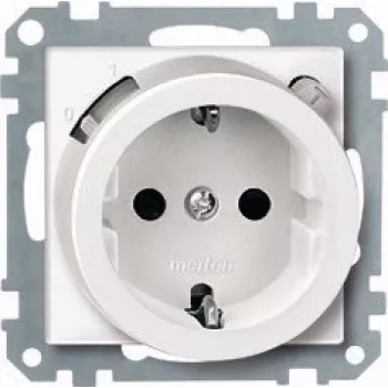 MERTEN 232819 FI-Schuko drošības kontaktligzda ar RCD, 16 A, 230 V, polāri balta