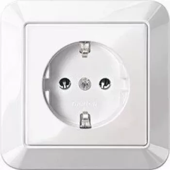 Merten MEG2301-1025 Schuko kontaktligzda, 16 A, ierīkojama, polāri balta