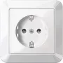 Merten MEG2301-1025 Schuko kontaktligzda, 16 A, ierīkojama, polāri balta