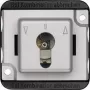 Merten System M 1 vietas rāmja vāks melns/sudraba spīdīgs 318760