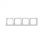 Merten System M 389419 Cover Frame 4-Gang Polar White Glossy