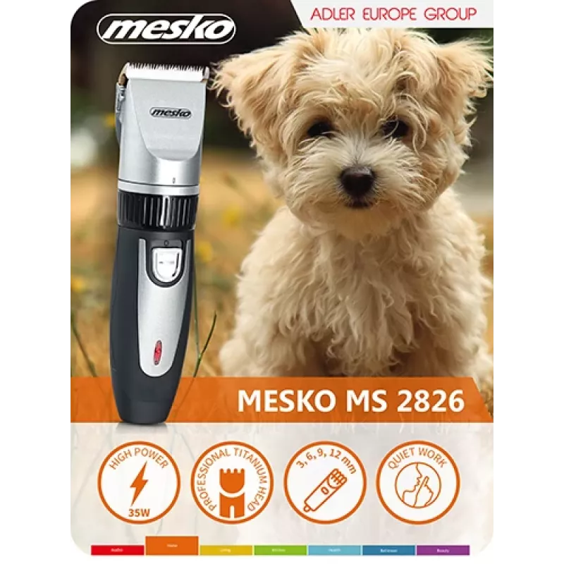 Mesko MS 2826 Matu griešanas mašīna ar 4 ķemmes uzgaļiem, nerūsējošā tērauda asmeņi, maiņstrāva